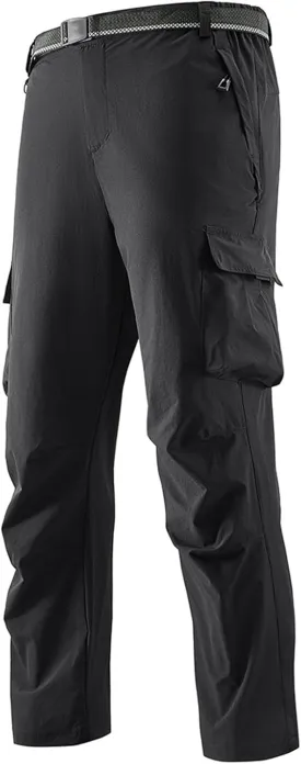 ADHOWBEW Mens Tactical Pants Stretch Construction Work Big and Tall Waterproof Pockets Joggers