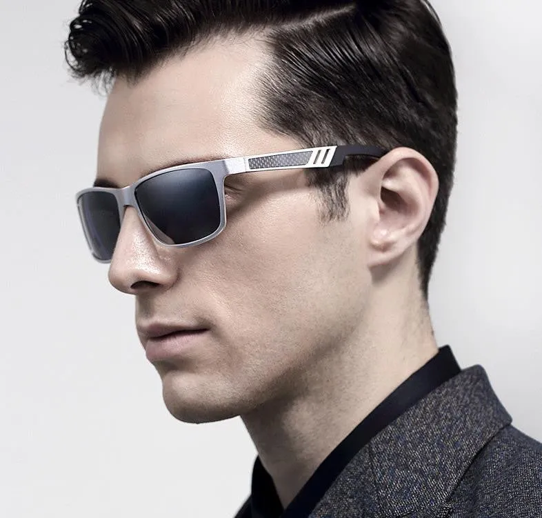 Aluminum Polarized Mens Sunglasses Mirror Sun Glasses Driving Outdoor Glasses Square Goggle Eyewear Accessories For Men