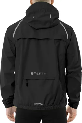 baleaf Men's Rain Jacket Waterproof Windbreaker Running Cycling Golf Hiking Gear Hood Lightweight Reflective Packable