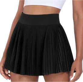 Desol Pleated Tennis Skirt for Women with Pocket Shorts High Waisted Women's Tennis Skort Athletic Golf Skirts for Casual