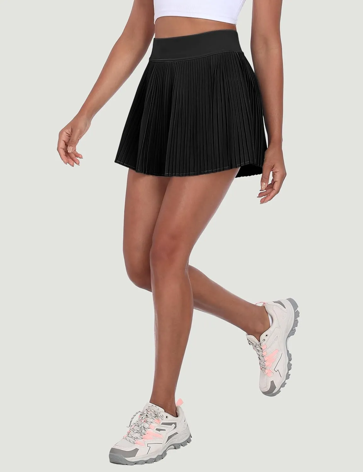 Desol Pleated Tennis Skirt for Women with Pocket Shorts High Waisted Women's Tennis Skort Athletic Golf Skirts for Casual