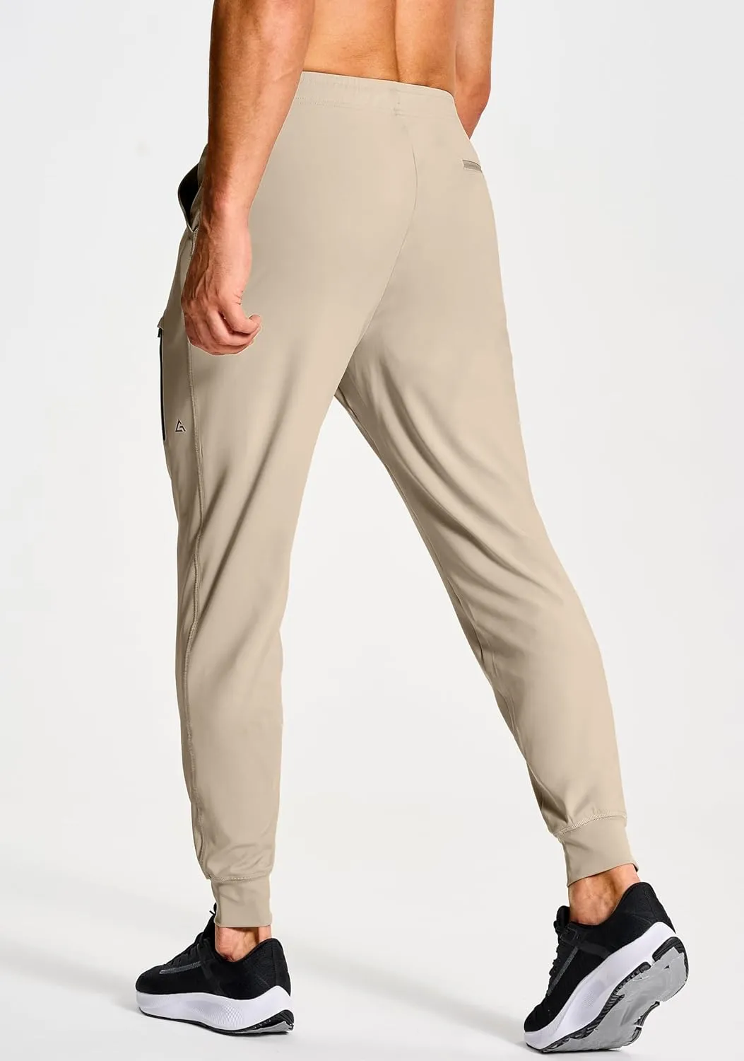 Men's Joggers Pants with Zipper Pockets Sweatpants Athletic Track Running Golf Workout Gym Pants for Men