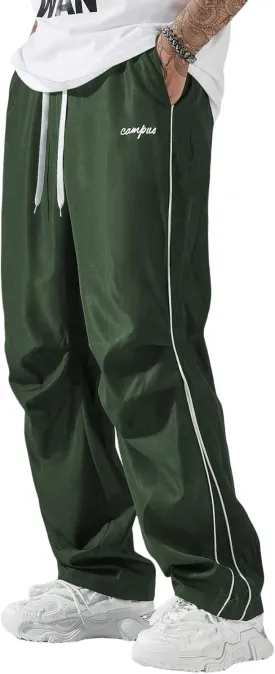 Men's Y2K Baggy Sweatpants Parachute Pants Wide Leg Vintage Track Pants Casual Streetwear