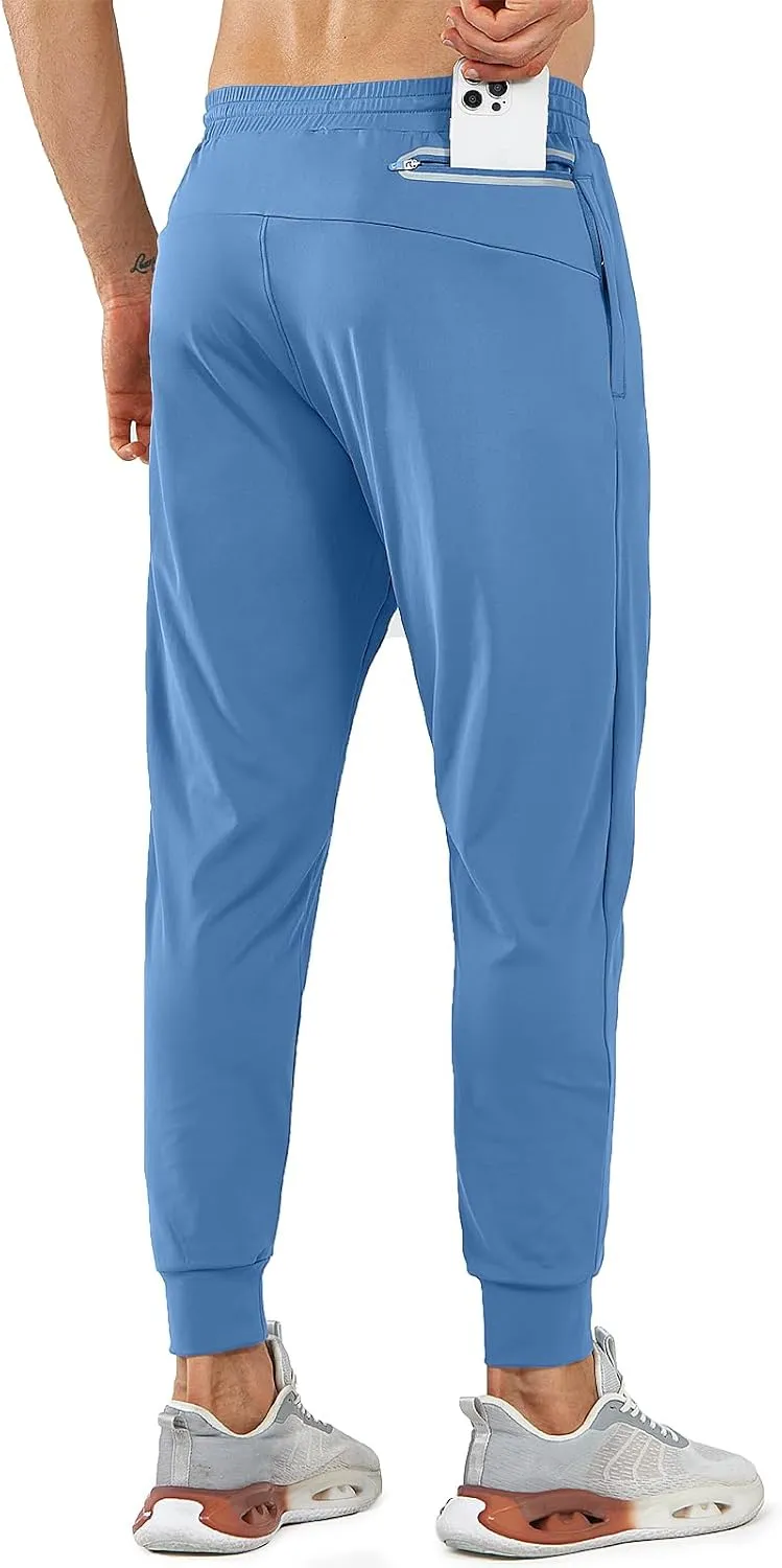 NORTHYARD Men's Joggers Pants with Zipper Pockets Lightweight Sweatpants Athletic Running Workout Track Pants for Men