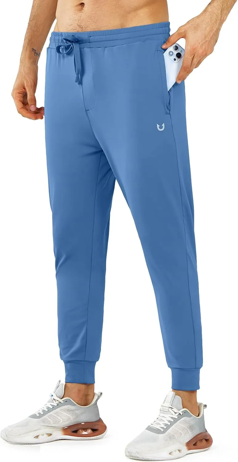 NORTHYARD Men's Joggers Pants with Zipper Pockets Lightweight Sweatpants Athletic Running Workout Track Pants for Men