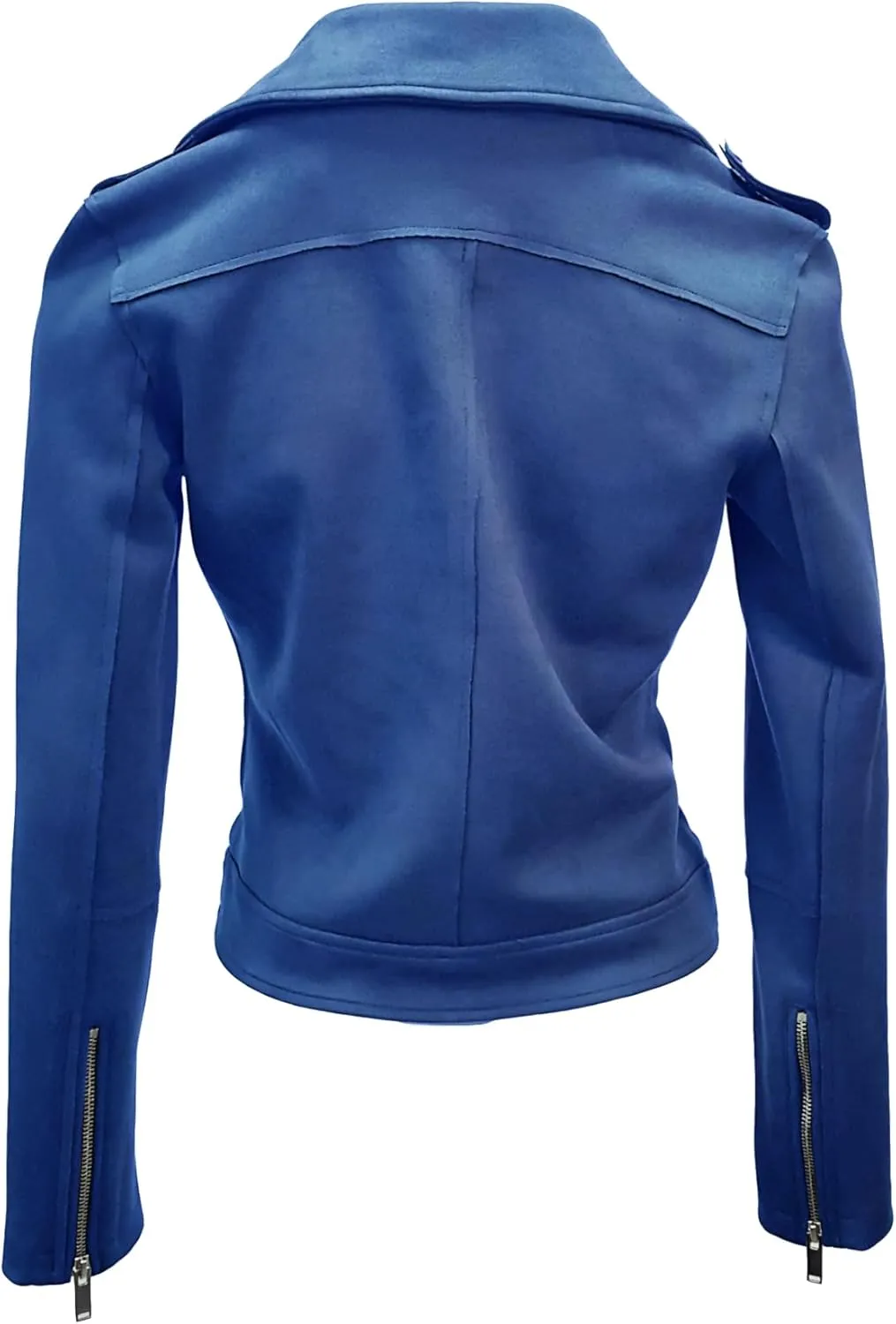 ODCOCD Faux Suede Jacket for Women Long Sleeve Zipper Up Casual Outwear