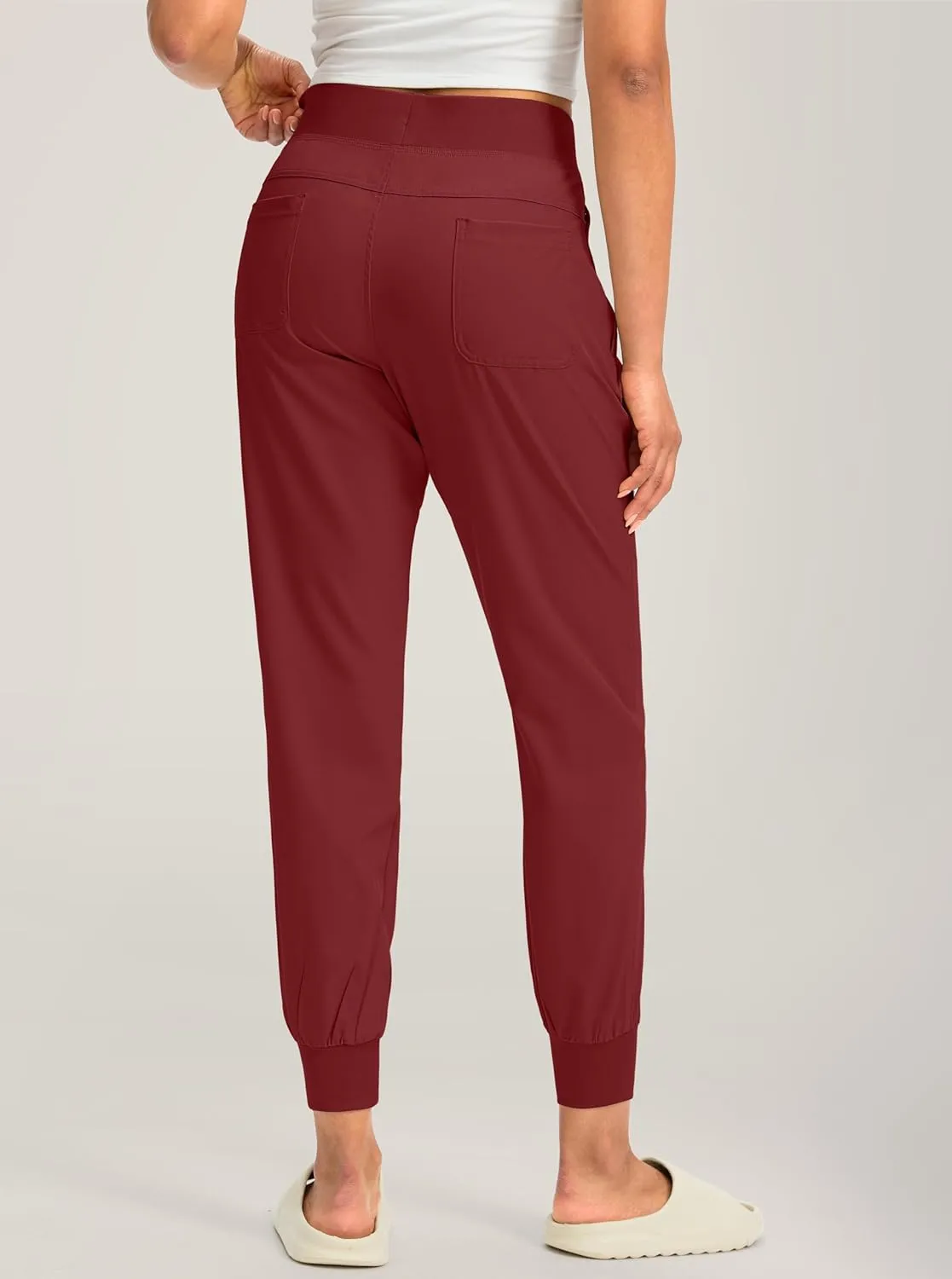 Soothfeel Women's Joggers with Zipper Pockets Lightweight Running Gym Travel Casual Workout Athletic Joggers Pants for Women
