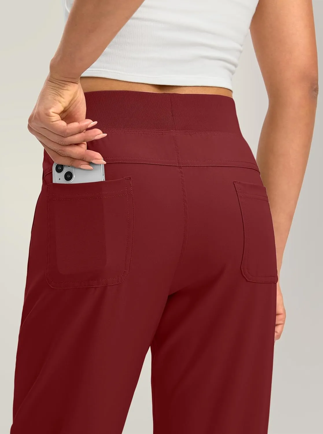 Soothfeel Women's Joggers with Zipper Pockets Lightweight Running Gym Travel Casual Workout Athletic Joggers Pants for Women
