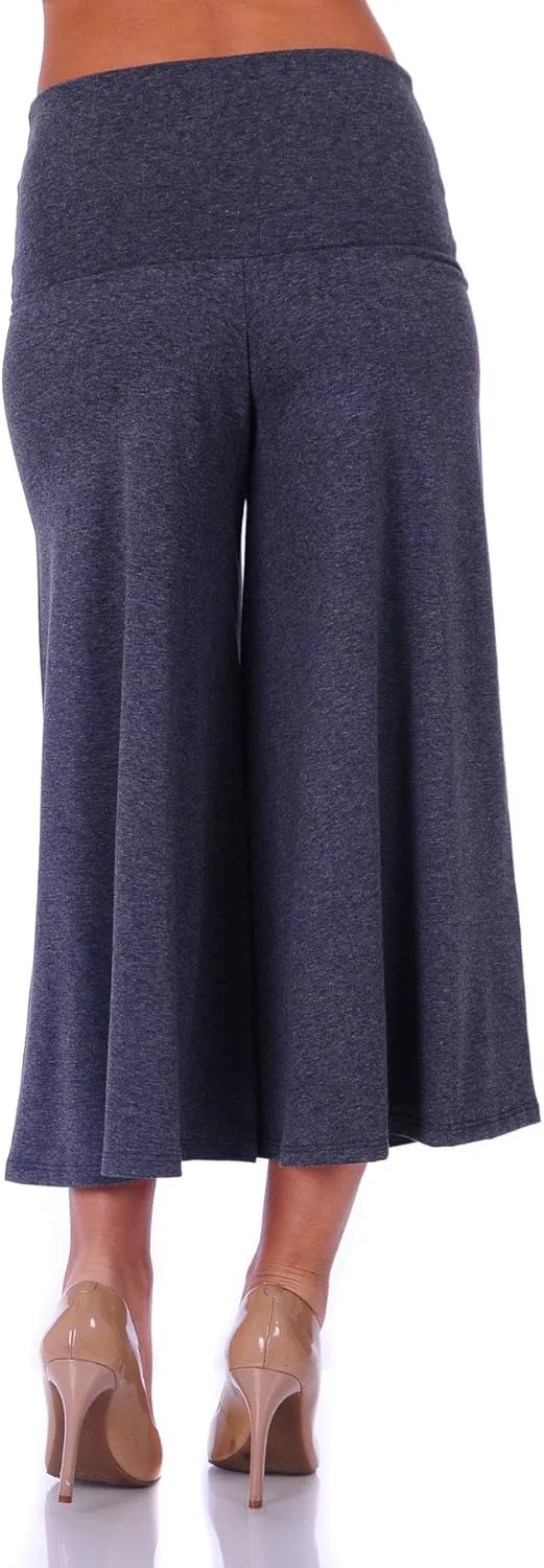 SR Women's Knit Capri Culottes Pants (Size: S - 5X)